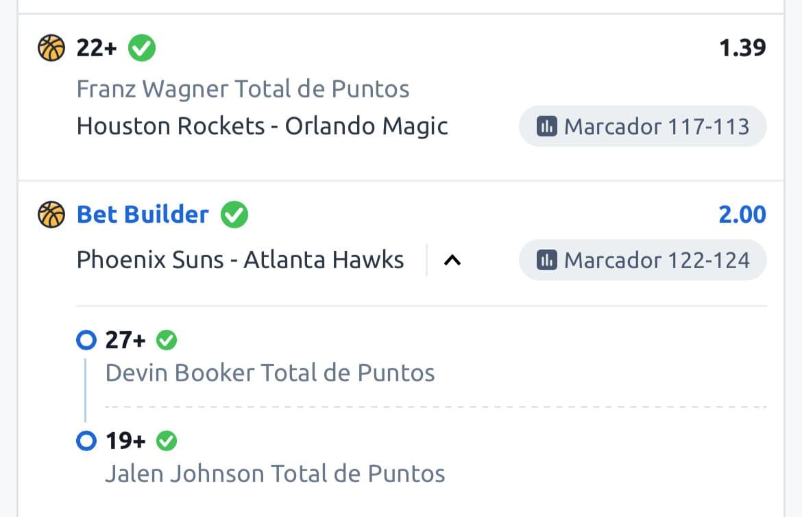 Winning NBA player-points tickets: Franz Wagner 22+ and a Suns–Hawks Bet Builder on Booker and Jalen Johnson